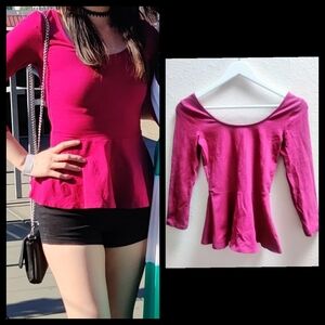 EXPRESS* Classic Peplum blouse top